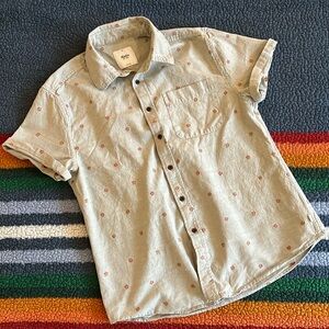 Katin Linen Floral Print Short Sleeve Button-up Shirt